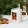 Warm Wishes Golden Retriever Christmas Mug – Festive Holiday Coffee Cup for Dog Lovers l White Glossy Mug