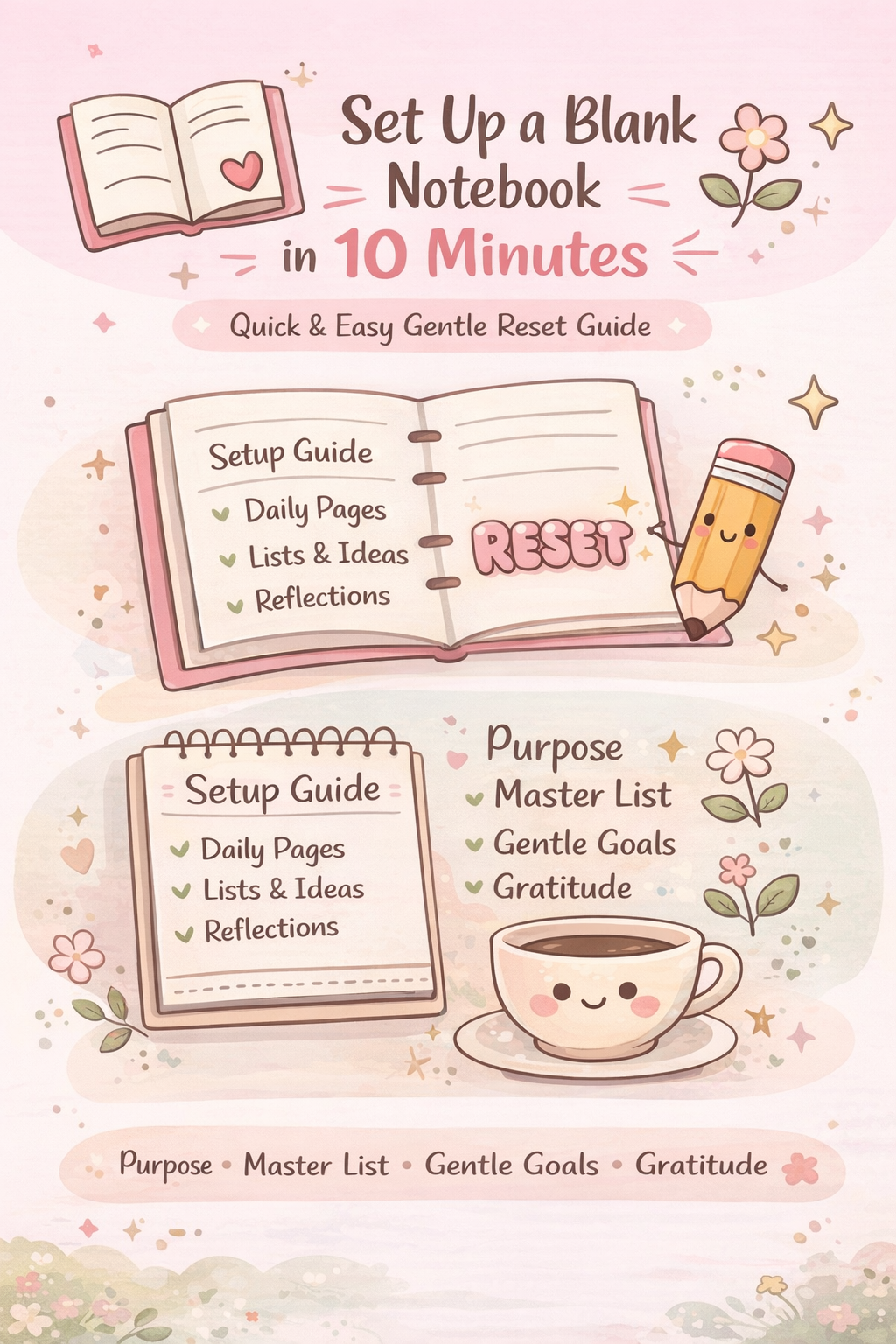 How to Set Up a Blank Notebook in 10 Minutes: Simple Midlife Reset Guide